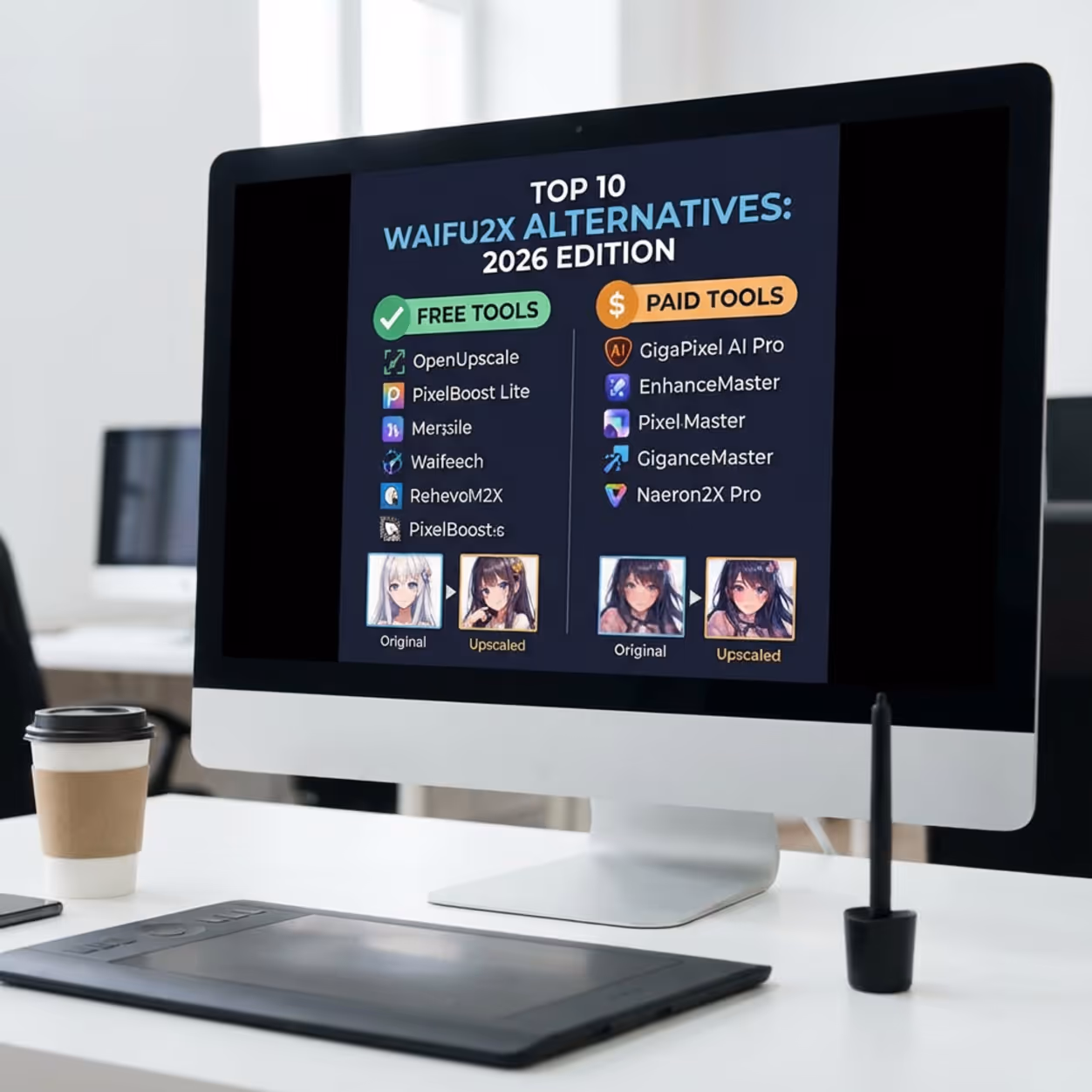 Top 10 Waifu2x Alternatives-2026- Free & Paid Tools